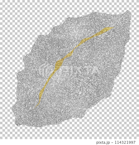 插圖素材葉樹植物銀金 114321997