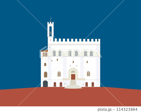 グッビオ gubbio コンソリ館 palazzo dei consoli ウンブリア イタリア グッビオ gubbio コンソリ館 palazzo dei consoli ウンブリア イタリア 114323864