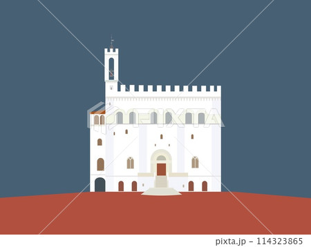 グッビオ gubbio コンソリ館 palazzo dei consoli ウンブリア イタリア グッビオ gubbio コンソリ館 palazzo dei consoli ウンブリア イタリア 114323865