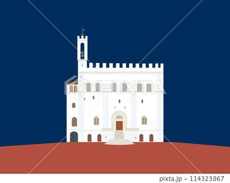 グッビオ　gubbio　コンソリ館　palazzo dei consoli　ウンブリア　イタリア 114323867