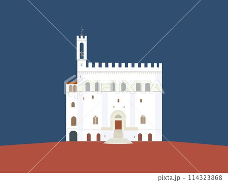 グッビオ gubbio コンソリ館 palazzo dei consoli ウンブリア イタリア グッビオ gubbio コンソリ館 palazzo dei consoli ウンブリア イタリア 114323868