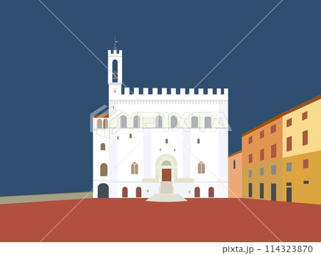 グッビオ　gubbio　コンソリ館　palazzo dei consoli　ウンブリア　イタリア 114323870