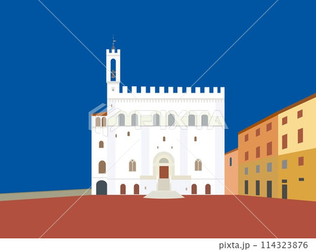 グッビオ gubbio コンソリ館 palazzo dei consoli ウンブリア イタリア グッビオ gubbio コンソリ館 palazzo dei consoli ウンブリア イタリア 114323876