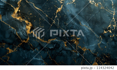 Close up of a terrestrial plants blue and gold marble texture Close up of a terrestrial plants blue and gold marble texture 114324042