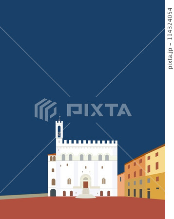 グッビオ　gubbio　コンソリ館　palazzo dei consoli　ウンブリア　イタリア 114324054