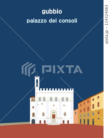 グッビオ　gubbio　コンソリ館　palazzo dei consoli　ウンブリア　イタリア 114324063