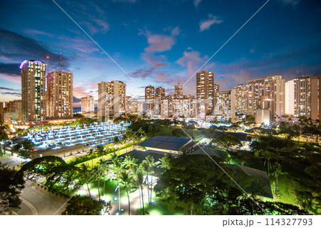 ハワイの夜景 ハワイの夜景 114327793