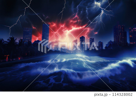 未知の自然災害 114328002