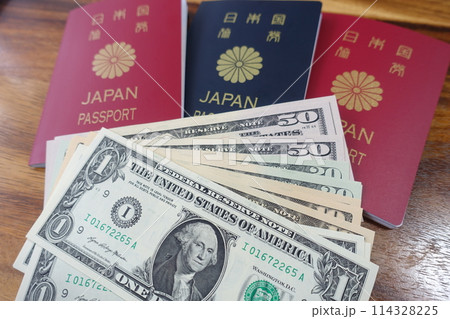 日本国旅券とドル 日本国パスポートとドル 日本国旅券とドル 日本国パスポートとドル 114328225