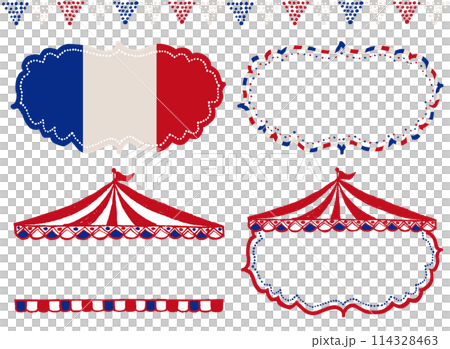 マルシェ トリコロール イベント広告イラスト マルシェ トリコロール イベント広告イラスト 114328463