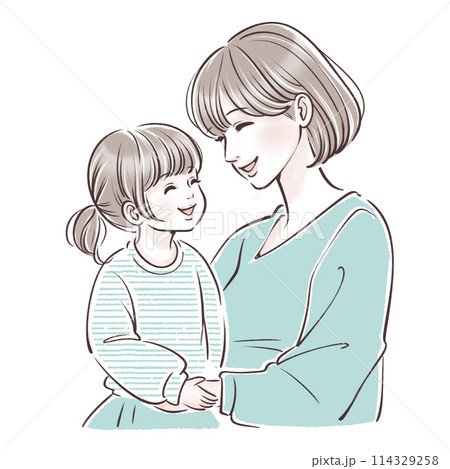 親子のイラスト素材 親子のイラスト素材 114329258