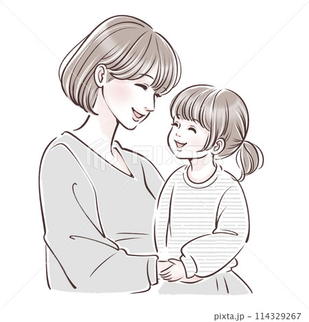 親子のイラスト素材 114329267