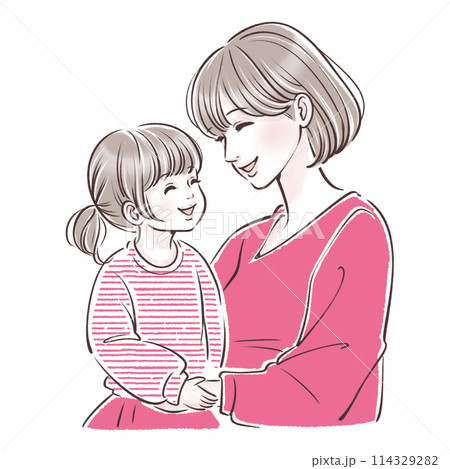 親子のイラスト素材 114329282