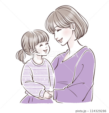 親子のイラスト素材 親子のイラスト素材 114329286