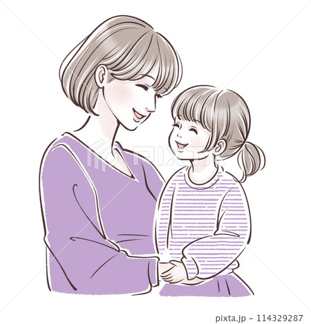親子のイラスト素材 親子のイラスト素材 114329287