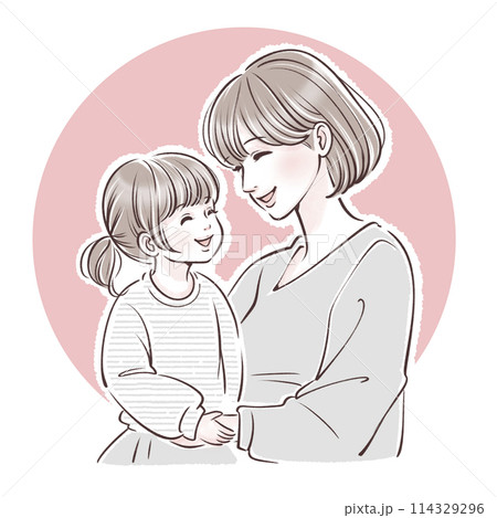 親子のイラスト素材 親子のイラスト素材 114329296