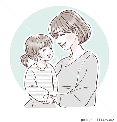 親子のイラスト素材 親子のイラスト素材 114329302