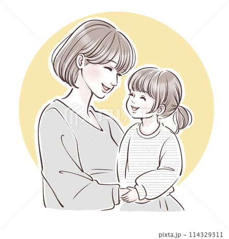 親子のイラスト素材 114329311