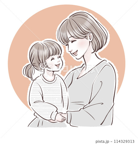 親子のイラスト素材 114329313