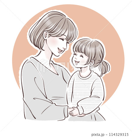 親子のイラスト素材 114329315