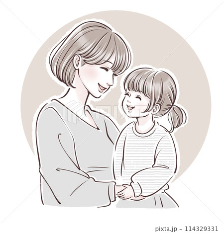 親子のイラスト素材 114329331