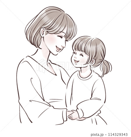 親子のイラスト素材 114329343