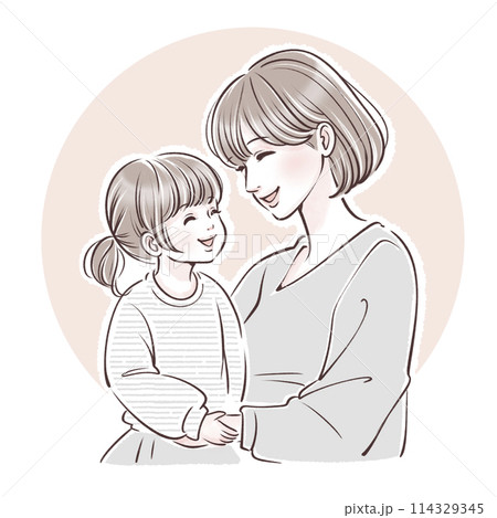 親子のイラスト素材 114329345