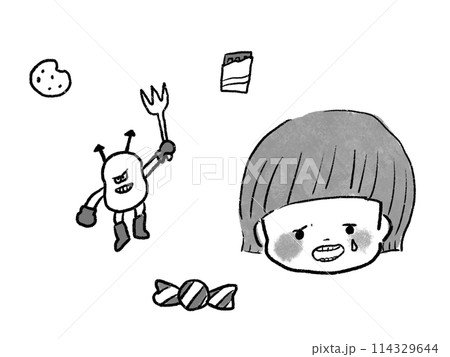 歯医者さんに行く子どもイラスト 114329644