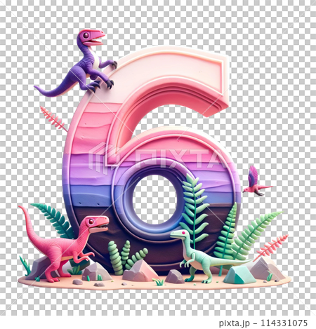 3D number six 114331075