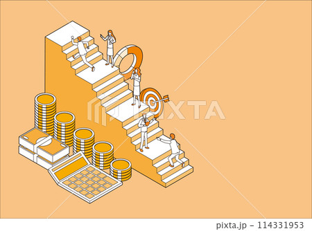 積立投資のイメージイラスト 114331953