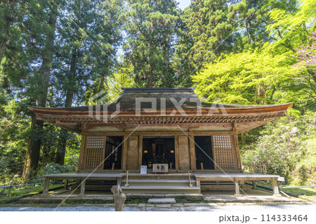 奈良 新緑の季節の室生寺弥勒堂 奈良 新緑の季節の室生寺弥勒堂 114333464