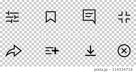アプリケーションのアイコンやインターフェイス 114334718