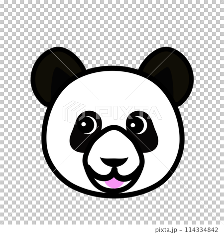 Panda face illustration 114334842