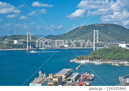 【門司港レトロ展望室からの風景】 福岡県北九州市門司区東港町 114335944