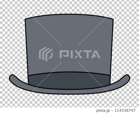 簡單的高頂禮帽插圖 114336747