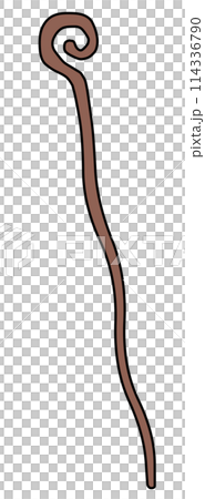 Simple magic wand illustration 114336790