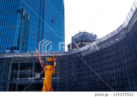 工事中の大規模建設 高輪ゲートウェイ 2024.04 b-1 工事中の大規模建設 高輪ゲートウェイ 2024.04 b-1 114337022