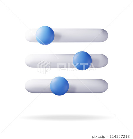 3D filter button icon isolated on white 3D filter button icon isolated on white 114337218