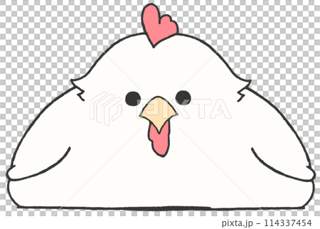 A chicken sitting and looking at me 114337454