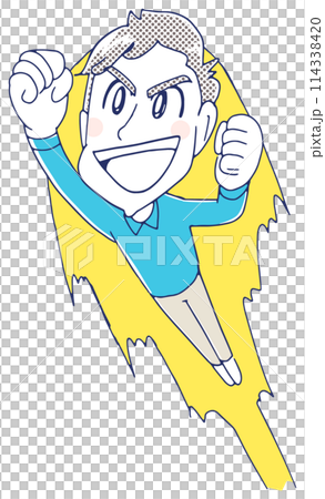 モチベーションが高い男性 モチベーションが高い男性 114338420