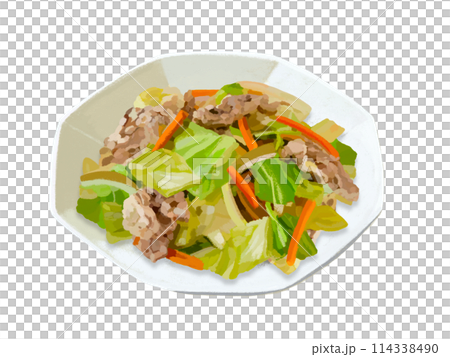 Fried vegetables 114338490