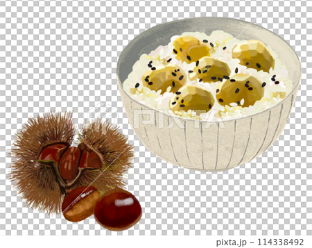 Chestnut rice (with chestnut husks) 114338492