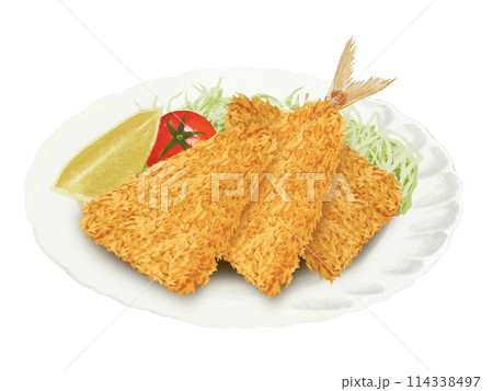 アジフライ(サラダ付き) アジフライ(サラダ付き) 114338497