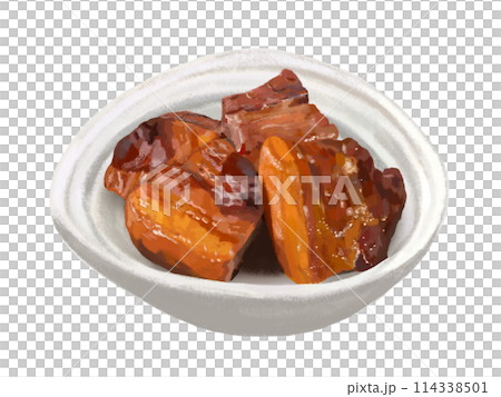 豚の角煮（小鉢付き） 114338501