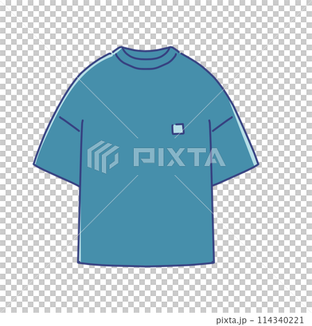 Simple and pop clothing illustrations - T-shirts 114340221