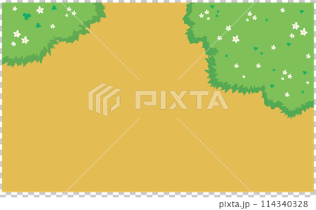 緑の綺麗な自然豊かな背景イラスト 114340328