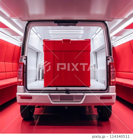 the car big trunk open view. 114340511