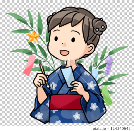Tanabata Girl (Bamboo Decoration) Tanabata Girl (Bamboo Decoration) 114340645