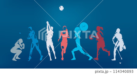 Running woman, isolated vector silhouette, front view Running woman, isolated vector silhouette, front view 114340893