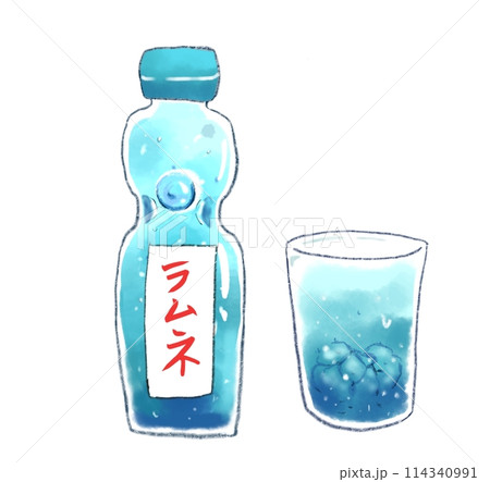 手描きアナログイラスト(夏とラムネ) 解説】夏の絵手紙『ラムネ』顔彩で描く絵の描き方 - YouTube